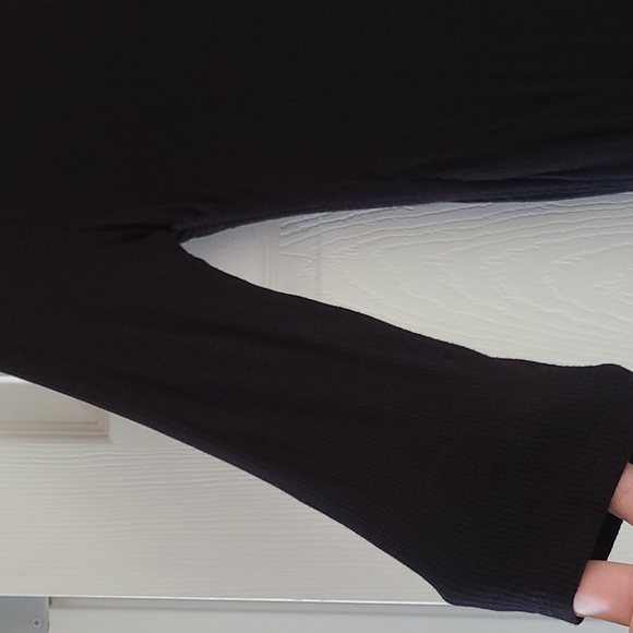 Black Bodycon Drawstring Dress - Picture 5 of 7